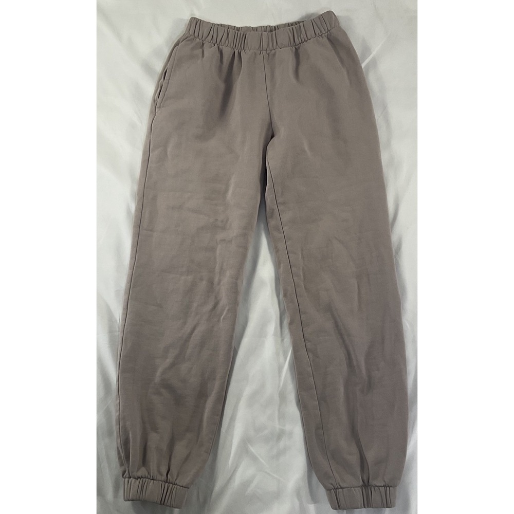 Brandy Melville John Galt Sweatpants Joggers One Size Taupe 229